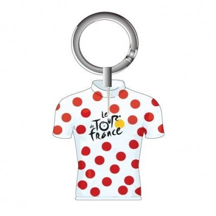Porte-clefs Maillot à pois rouges Tour de France Porte-clefs Maillot à pois rouges Tour de France