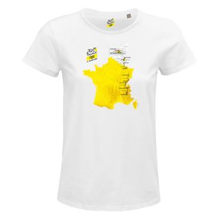 T-shirt Femme BLANC Parcours TDFF 24