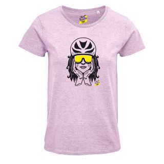 T-shirt Femme ROSE CHINE Coureuse Casquee