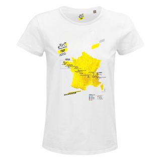T-shirt Femme BLANC Parcours TDFF 25