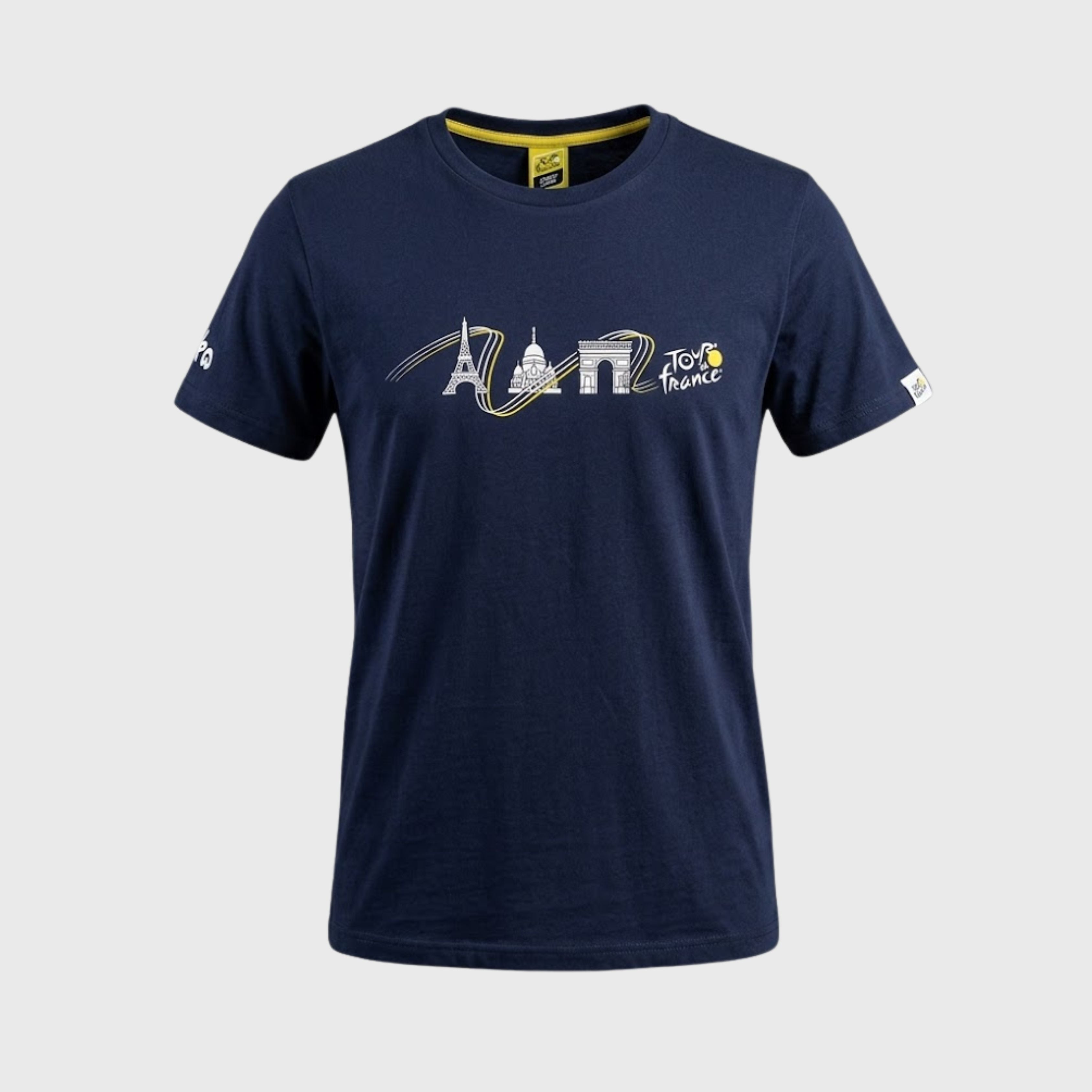 Unisex Paris Monuments Tour de France T-Shirt - Blue