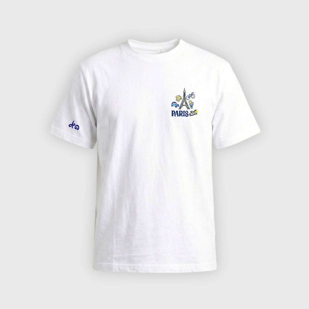 Unisex White Mix-and-Match Tour de France T-Shirt