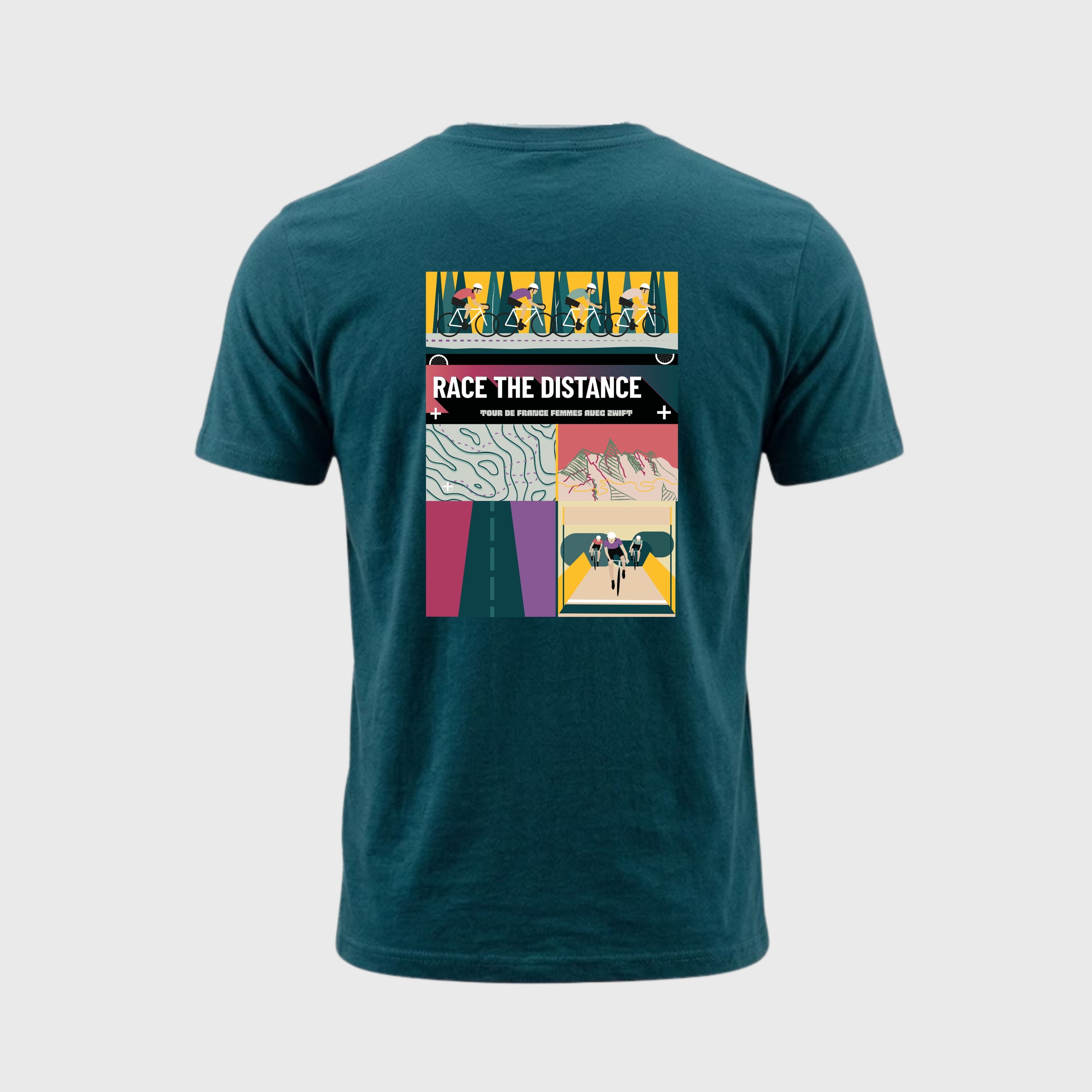 Women's Tour de France T-shirt Green Distance