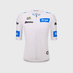 Maillot Cyclisme Meilleur Jeune Santini Tour de France Blanc