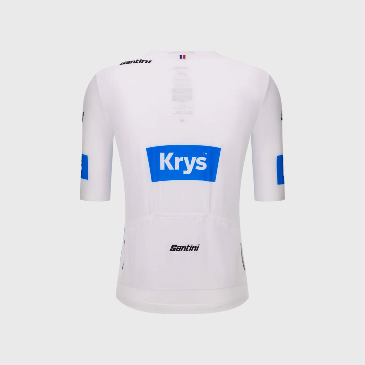 Maillot Cyclisme Meilleur Jeune Santini Tour de France Blanc
