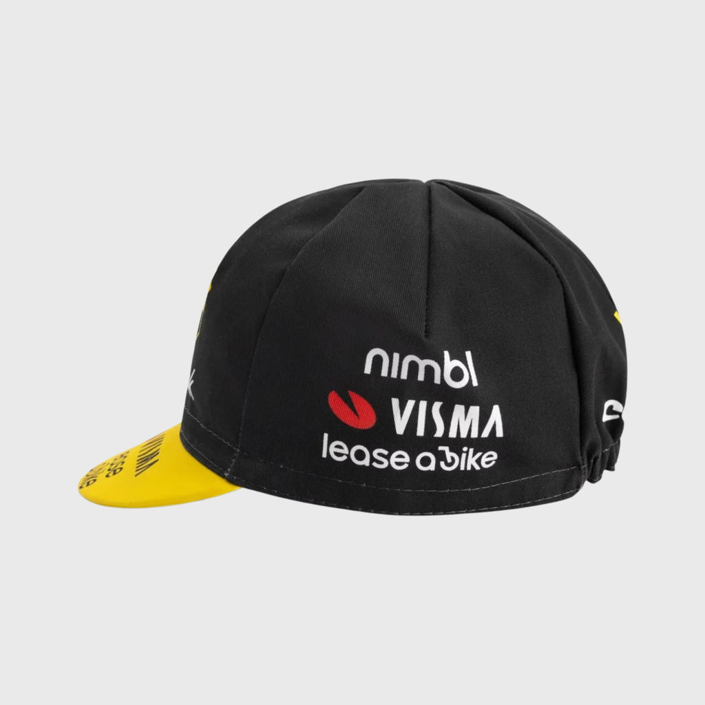 Casquette Cyclisme Visma Jumbo Lease a Bike Noir et Jaune