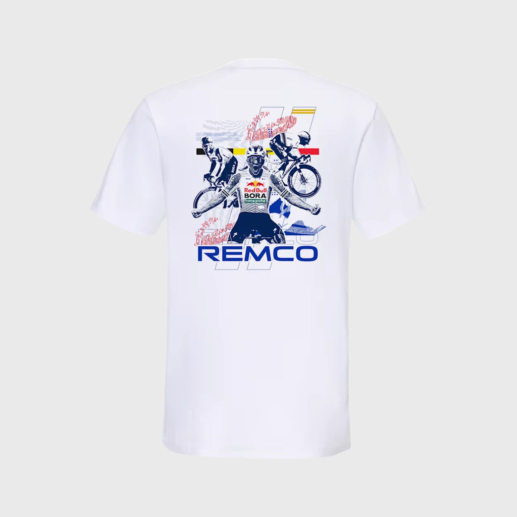 T Shirt Logo Redbull Bora Hansgrohe Blanc