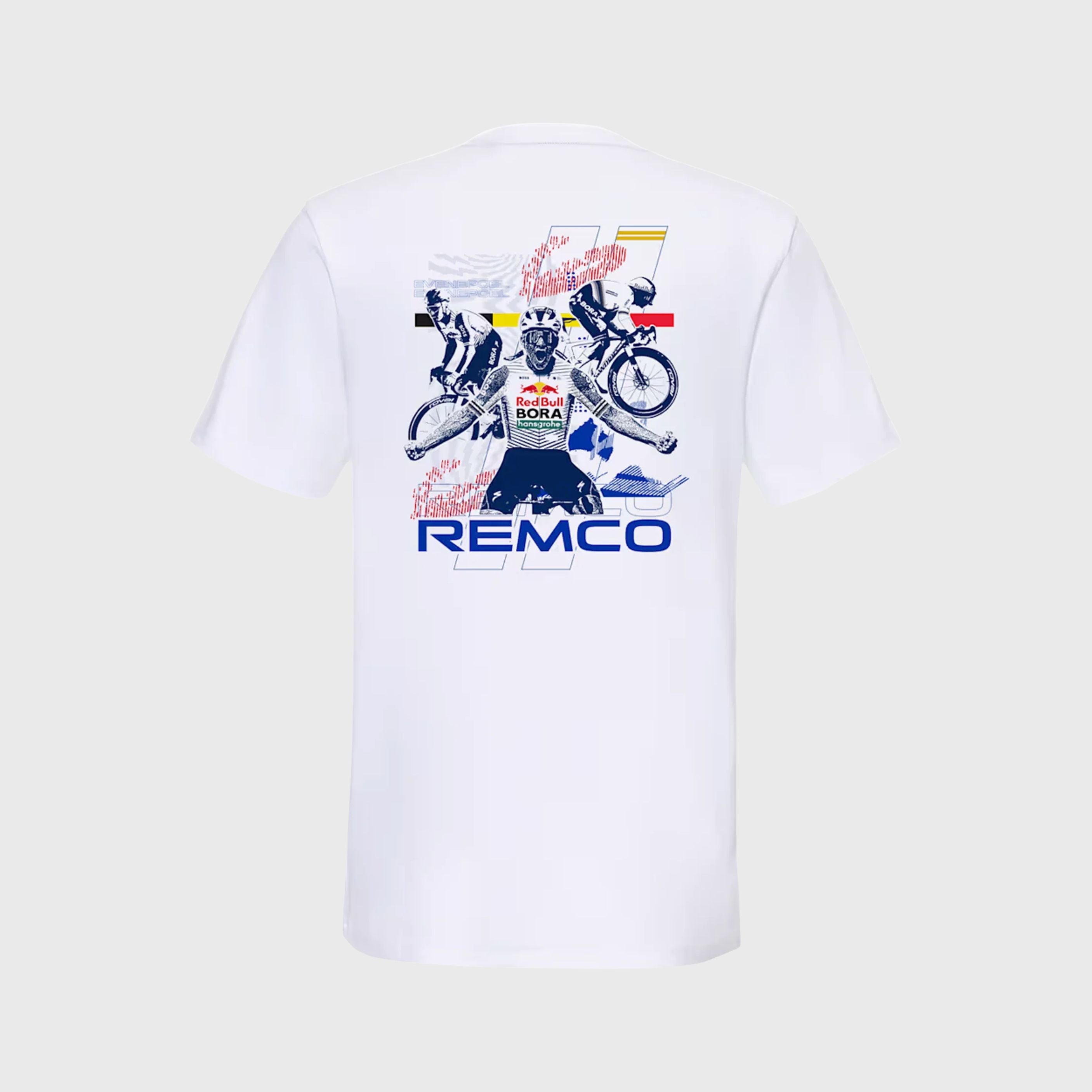 T Shirt Logo Redbull Bora Hansgrohe Blanc