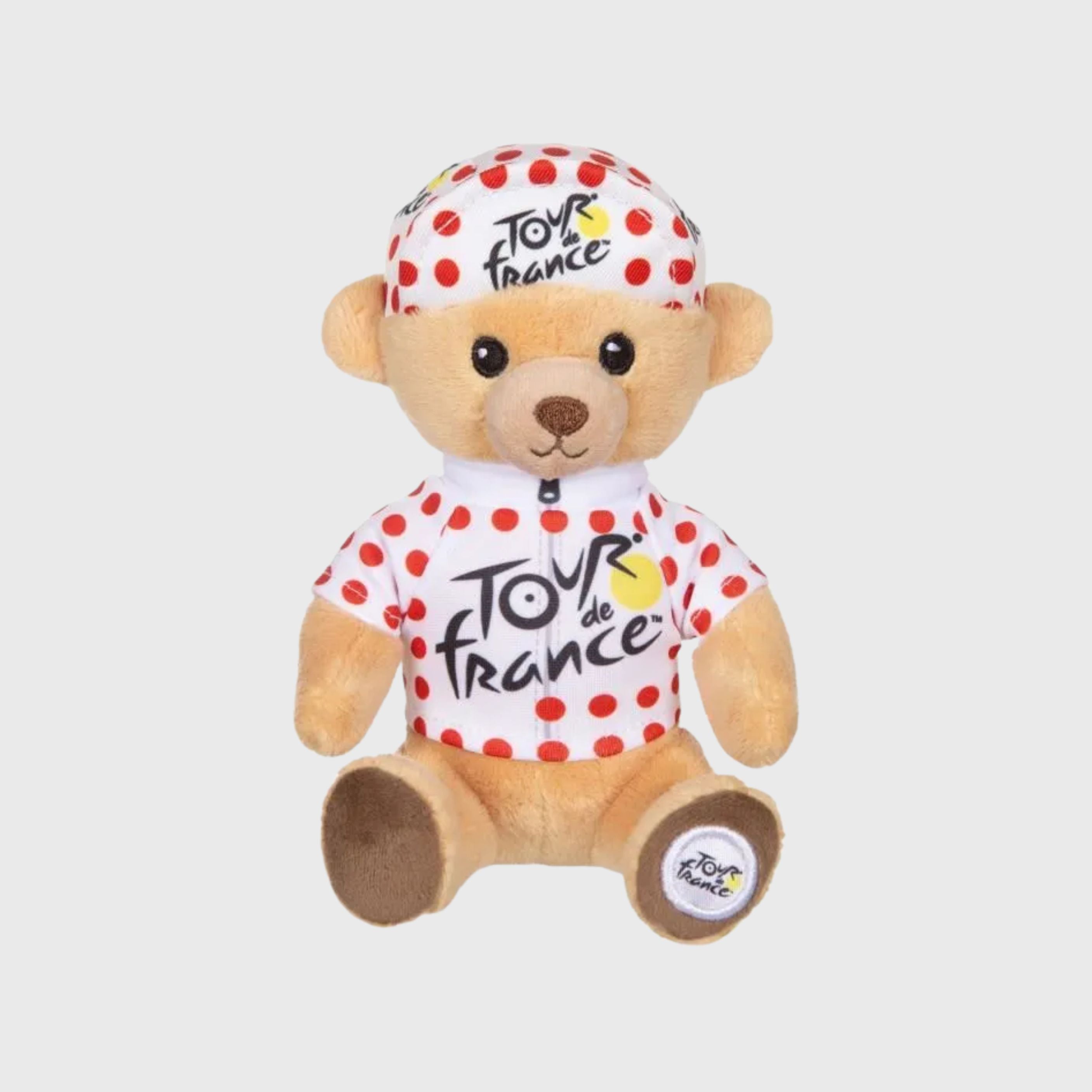 Peluche Tour De France Ours Maillot Pois 15 cm