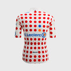 Maillot Cyclisme Santini Leader Meilleur Grimpeur Tour de France Pois Mixte