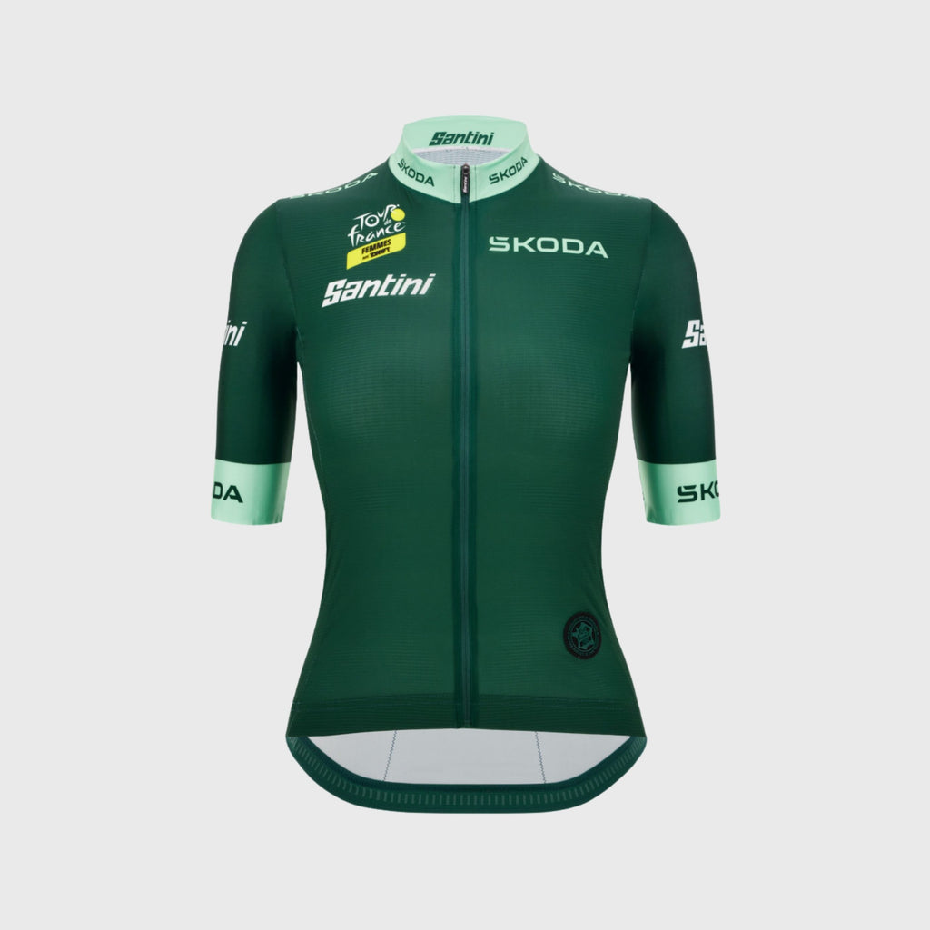 Maillot Cyclisme Santini Tour de France Femmes 2026 Meilleure Sprinteuse Vert