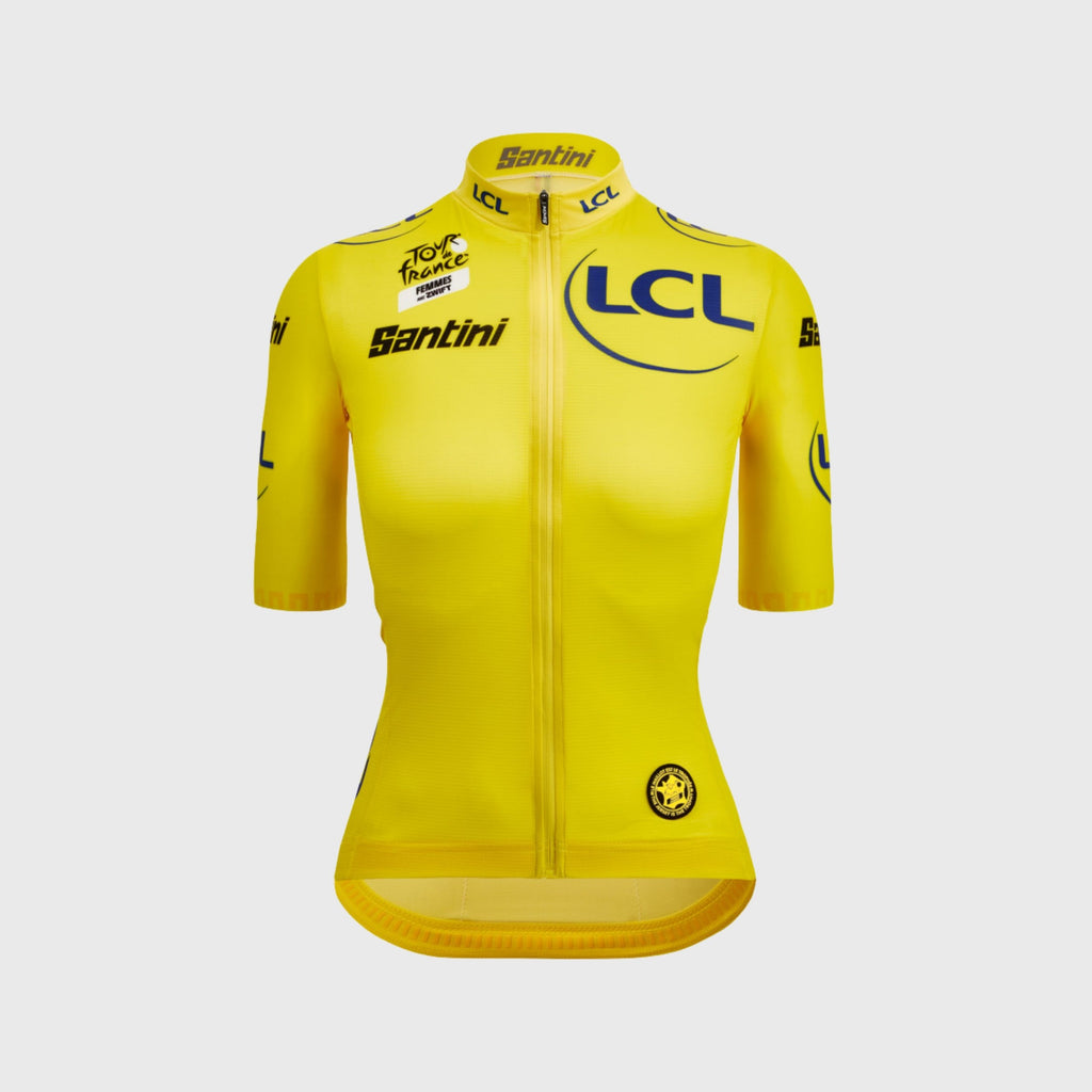 Maillot Cyclisme leader Santini Tour de France Femmes 2026 Jaune