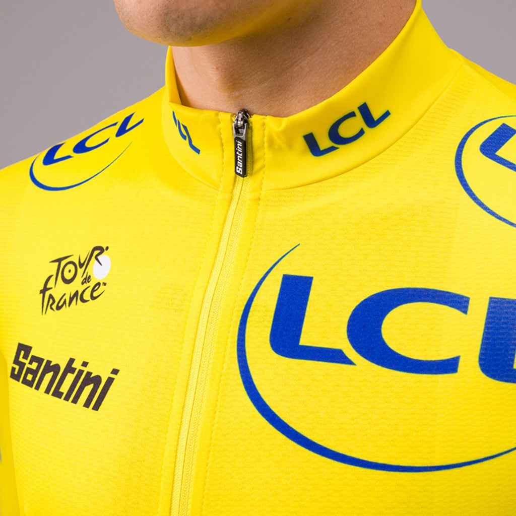 Maillot Cyclisme leader Santini Tour de France Jaune Mixte