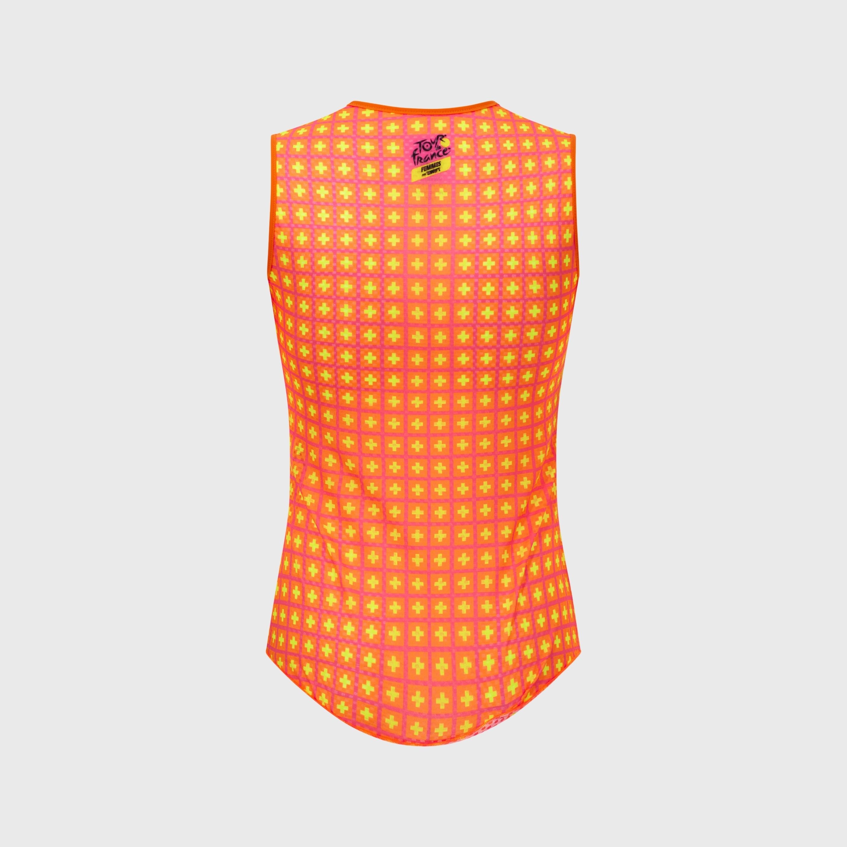 Maillot Sans Manches Cyclisme Tour De France Femmes 2026 Santini Grand Départ Suisse Fluo Orange