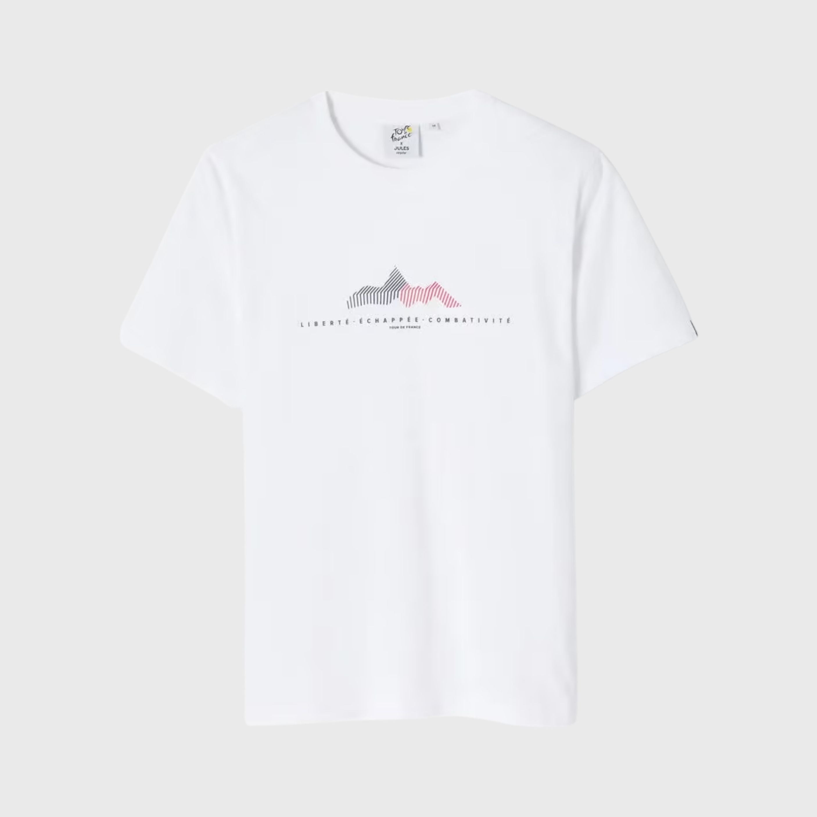 T-shirt Tour de France Reg Devant Jules Fan De Vélo Blanc Mixte