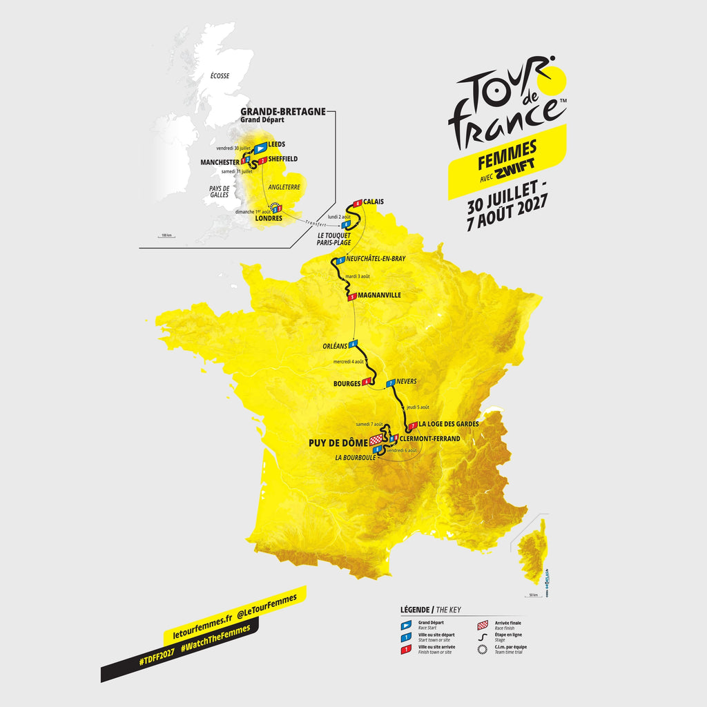 T-shirt Tour de France Femmes Parcours 2027