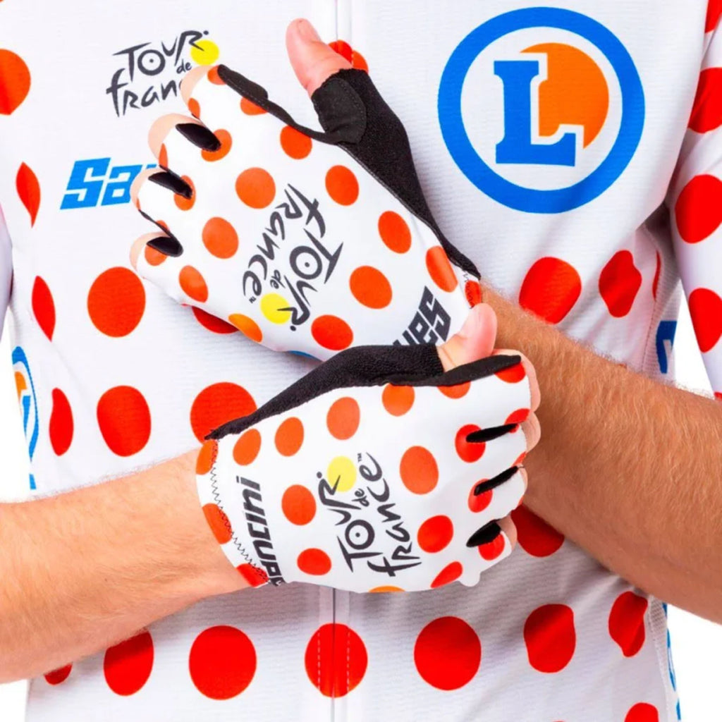 Gants Tour de France Santini 2023 Pois Rouge
